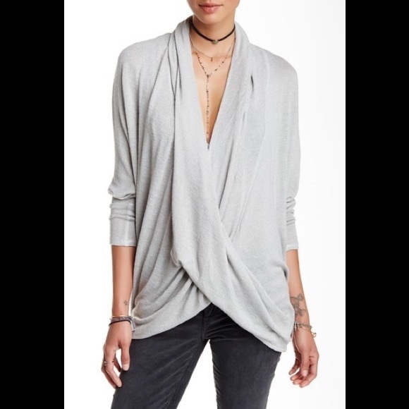 Free People Tops - Free People Shadow Oversize Hacci Open Back Top
